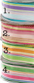 1-1/2" Multicolor Stripe Ribbons Pkg.