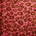 Hot Pink Silky Satin Jaguar fabric