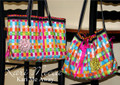 Tape Measure Tote Bag Pattern by Kari Mecca - two styles included