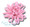 Whimsy Stick ribbon flower in 1/8" wide velvet ribbon
