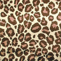 Tan and Brown Silky Jaguar fabric from Kari me Away