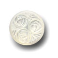 Triple Carved Rose Button