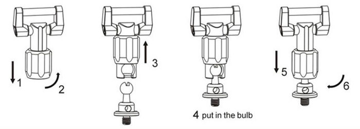 How to connect Ball Head Connector