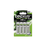 Tecxus AA Rechargable Batteries 2100mAh Pack 4pcs