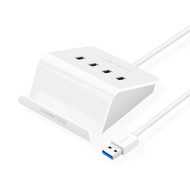 UGREEN 4 Port USB 3.0 Hub with Cradle (1m, White)