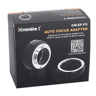 Commlite CM-EF-FX Canon EF / EF-S Lens to Fujifilm FX-Mount Electronic AF Lens Adapter (Black)