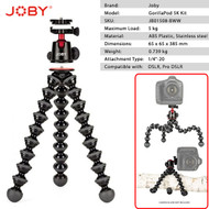 Joby GorillaPod 5K Premium Machined Aluminum Flexible Tripod with Ball Head (Max Load: 5kg)