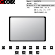 GGSFOTO G5-C1 GEN 5 Metal-border Glass LCD Screen Protector for Canon 1DX II, 5D IV & Pentax 645Z ,K3