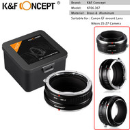 K&F Concept KF06.367 Lens Adapter for Canon EF Lenses to Nikon Z Camera Mount