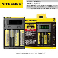 Nitecore New i4 Intellicharger Battery Charger for AA , AAA, 18650 ,26500 