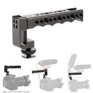  Fotolux Aluminum Video Stabilizing Hand Grip Top Handle with Cold Shoe ( 1/4" & 3/8" screw , Max Load 2kg) 