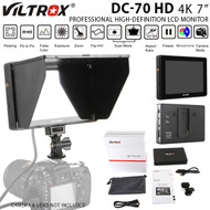 Viltrox DC-70 HD 4K 7" Professional High-definition LCD Monitor for DSLR & Video Camera (Sun shade hood , 1920 x 1200 pixels , HDMI)