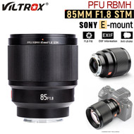 Viltrox PFU RBMH 85mm f/1.8 STM Auto Focus Prime Lens for Sony E-Mount Camera