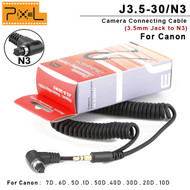 Pixel J3.5-30/N3 Camera Connecting Cable 3.5mm Jack to N3 for Canon 7D , 6D , 5D ,1D , 50D ,40D , 30D , 20D , 10D(30cm)