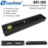 Leofoto BPL-180 Nodal Long Rail Quick Release Plate (Arca-Swiss , 180mm)