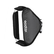 Godox S2 Speedlite Bracket + 80 x 80cm Quick Set Up Softbox Kit (Bowens Mount , V1 Round Head / Rectangular Speedlite ) 