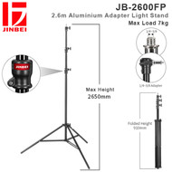 Jinbei JB-2600FP 2.6m Aluminium Adapter Light Stand (Max Load 7kg , Air Cushioned , Enhanced Lock ) 
