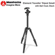 Manfrotto MKELES5BK-BH Element Traveller Small Tripod with Ball Head (Black , Max Load 4kg )