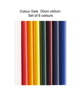 Fotolux Colour Gels for special effects / colour correction (8pcs , 50 x 40cm)