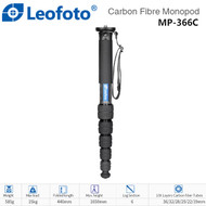Leofoto MP-366C Carbon Fiber Monopod (Max Load 15kg, Twist Lock , 6 section)