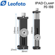 Leofoto PC-190 iPad Clamp (Max Load 8 kg , Clip Range 115-190mm , Acra swiss) 