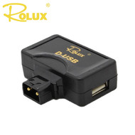  Rolux D-USB 5V D-Tap to USB Interface Connector for V-mount battery