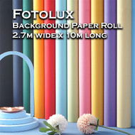 Fotolux 2.7m  x 10m Seamless Background Paper Roll for Photo Studio