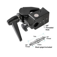 Fotolux SC1 Super Clamp (3/8" Thread)  with Spigot for Ball Head & Lighting