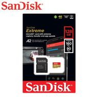 SanDisk Extreme 128GB 160MB/s Micro SDXC UHS-I SD Card A2 V30 Class10 with SD Adapter