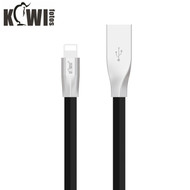 KIWIFOTO KC-LTU12 Zinc Alloy Data / Charging Cable 1.2m (Black) for iPhone / iPad / iPod with Lightning Connector