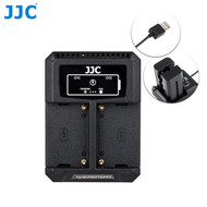 JJC DCH-NPF USB Dual Battery Charger for Sony NP-F550 / F750 / F970