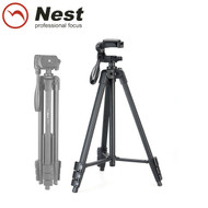 Nest NT-510 1.3m Compact Aluminium Video 4-section Tripod Kit (Max Load 2.5kg , Flip lock)