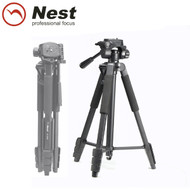 Nest NT-553B 1.6m Aluminium Compact Video 3-section Tripod (Max Load 3.5 kg , Flip Lock)