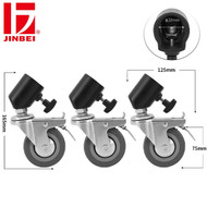 Jinbei JB11-036 75mm 3-in-1 Light Stand Roller Wheels Caster Set ( Fits Max. Ø22mm legs)