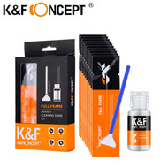 K&F Concept 24mm Full Frame Sensor Cleaning Swabs with Cleaning Liquid