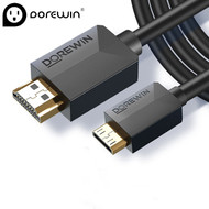 Dorewin MHD005 Mini Male HDMI to Type A Male HDMI Cable (5m) 