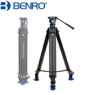 Benro KH26P Aluminium Video Head 3-Section Tripod Kit (Max Load 5kg)