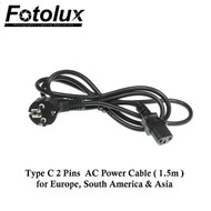 Fotolux Type C 2 round pins to IEC AC Power Cable (1.5m long)