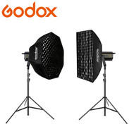 Godox VL150 150W + VL300 300W Dual Power Pro LED Video Lighting Kit