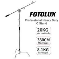 Fotolux CSK2 C-Stand with Heavy Duty 2.3m Boom Arm Kit for Professional Studio Use