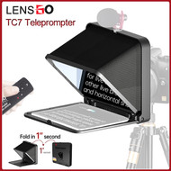 LENSGO TC7 Teleprompter with Remote Control for Camera / Smartphone