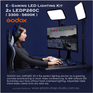 Godox Twin LEDP26C Softpad LED e-gaming Lighting Kit