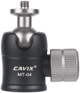 Cavix MT-04 Mini Ball Head with 1/4" Male Thread (Max Load 2kg)