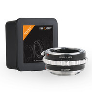 K&F Concept KF06.362 NIK(G)-NEX II Copper Lens Adapter for Nikon AI / G /AF-S Lens to Sony E-Mount Camera