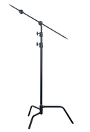 Fotolux J290C C-Stand (Black Finish) with 107cm Boom Arm Kit for Professional Studio Use