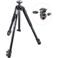 Manfrotto 190 MK190X3-3W1 Accurate Tripod with 804 3-Way Head and Quick Release Plate