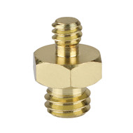 Fotolux SC-11-B 1/4" Male - 3/8" Male Adapter Converter (Brass) 