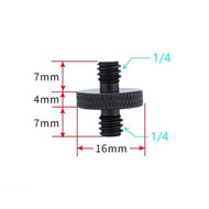 Photo Studio LimoStudio 2 Pieces Rapid Adapter Convert 5/8 Inch Stud to 17mm Long 1/4 Inch Thread Multi Functional Mount Bracket Adapter AGG1900 