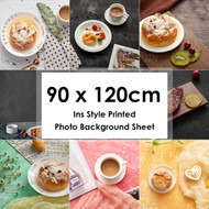 Fotolux 90cm x 120cm Ins Style Printed Photo Background Sheet for product photography 