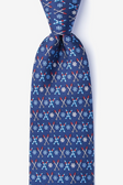 Neck Tie, All Downhill from Here- Navy